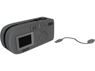 Sony Cyber-Shot Digital Camera 3D Model