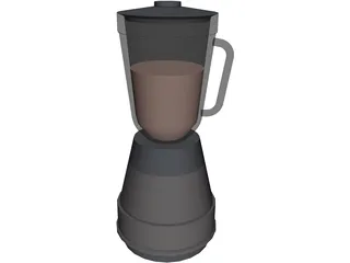 Blender Metal Glass 3D Model