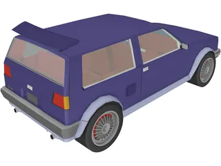 Volkswagen Golf II [Tuned] (1986) 3D Model