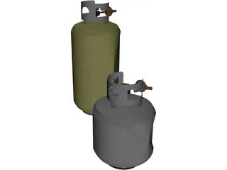 Propane Tanks 3D Model