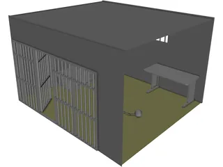 Jail Cell 3D Model