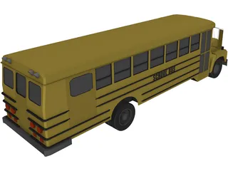 School Bus (1983) 3D Model