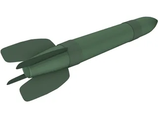 Katyusha Rocket 3D Model