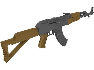 AK-47 Kalashnikov 3D Model