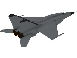 MiG-25 Foxbat 3D Model