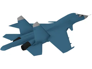 Sukhoi Su-34 Fullback 3D Model