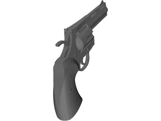 Colt Python 4 Inch Combat 3D Model