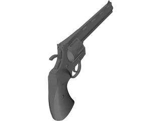 Colt Python 8 Inch Hunter 3D Model