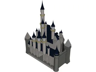 Cinderella Disney Castle 3D Model