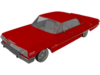 Chevrolet Impala 4-door (1963) 3D Model