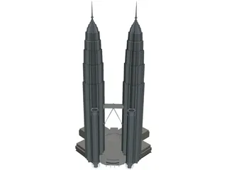 Petronas Twin Tower 3D Model