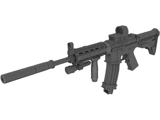 M4A1 3D Model