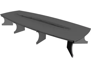 Conference Table 3D Model