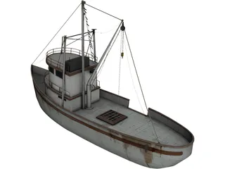 Fishing Boat 3D Model