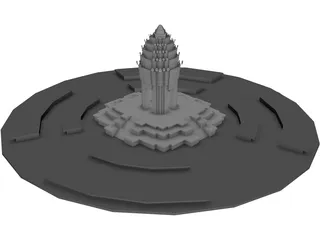 Independence Monument (Cambodia) 3D Model