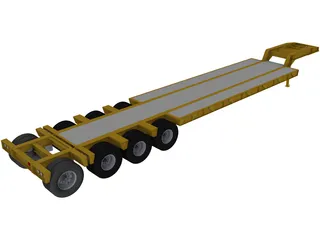 Trailer Low Boy 3D Model