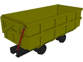 Mine Cart 3D Model