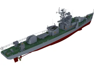 Type 037 Class Submarine Chaser 3D Model