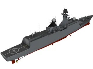 Type 054A Frigate 3D Model