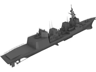 Akizuki-class Destroyer (2010) 3D Model