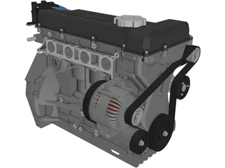 Caterham Duratec Engine 3D Model