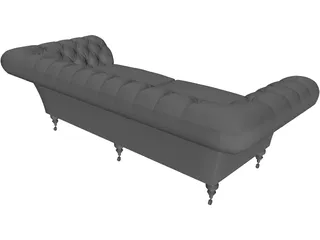 Sofa Chasterfield 3D Model