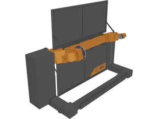 ABB Positioner IRBP K-300 3D Model