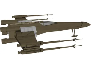 Star Wars X-Wing 3D Model