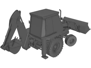 JCB 3DX 3D Model