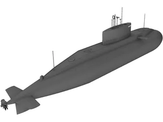 Submarine 3D Model