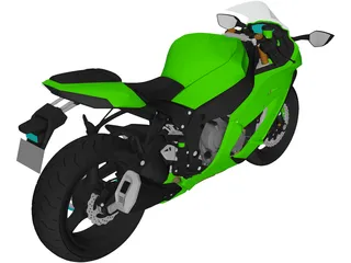 Kawasaki ZX10R (2012) 3D Model