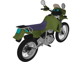 Kawasaki KLR 650 3D Model