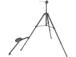 Camera Tripod 3D Model