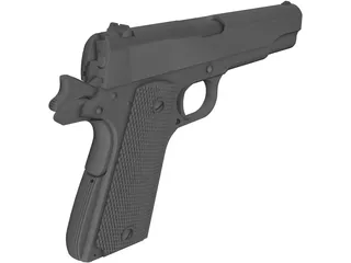 Colt 1911 Automatic 3D Model