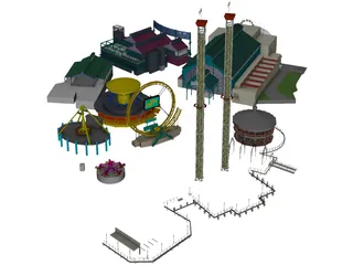 Amusement Park 3D Model