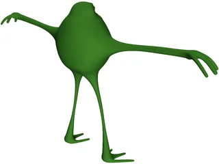 Cartoon Frog 3D Model