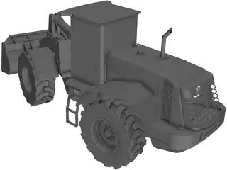 Hitachi Wheeled Loader 3D Model