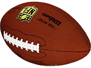 NFL Football 3D Model