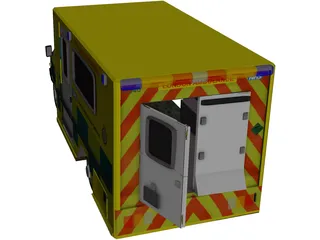 Mercedes London Ambulance 3D Model