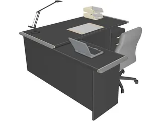 Full Desk Set 3D Model
