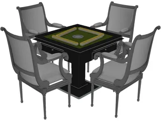 MaJiang Desk 3D Model