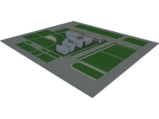 City Community Center 3D Model