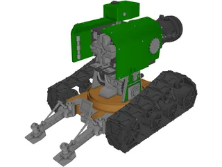 Space Marine Tank 3D Model