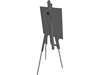 Artist Easel 3D Model