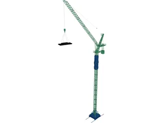 Tower Crane 3D Model