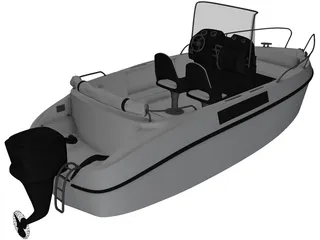 Speedboat 3D Model