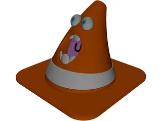 Angry Cone 3D Model