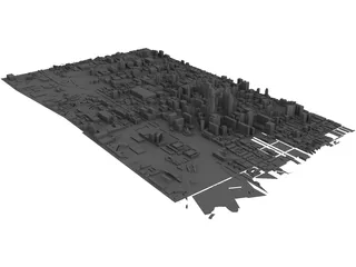 Philadelphia Map 3D Model