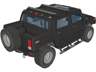 Hummer H2 3D Model