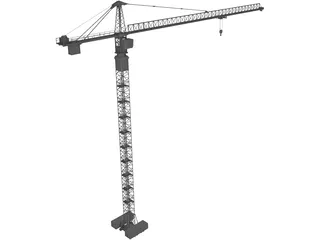 Tower Crane 3D Model